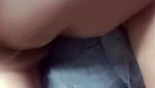 Chubby stepmommy's fat belly shakes in doggystyle with stepson
