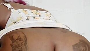 BbW amateur Kim Ocean bends over fucks fat ass with dildo doggystyle