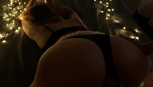 Hermanastra Cachonda Ends Christmas Night with Rough Missionary Creampie Fuck