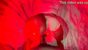 Thick ebony neighbor bends over for chubby creampie from father-in-law and uncle next door