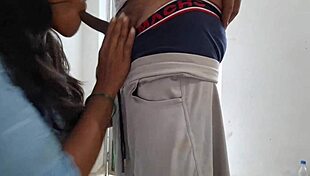 Desi Lady Shocked by Huge Cock in Mouth at Ranch
