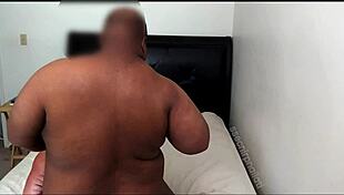 fat tanned coworker bends over for daddy's thick cock doggystyle in august heat