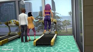 Watch Interracial Cuckold Wife Gym Workout with Old Husband Tattoo Vibes!