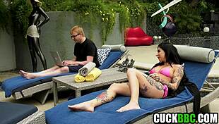 Caged Cuckold Watches Wife's Ass Pounded By Monster Black Cock!