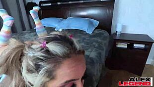 Blonde Misty Meanor, give me that fat cock now!