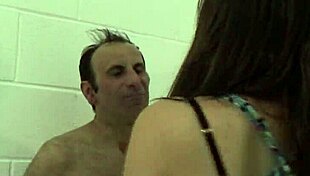 femdom brunette slaps face hard in fetish play