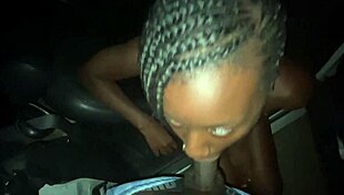 girl sneaks outside to ride huge bbc in public spot