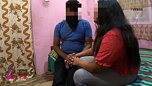 Indian Wife Saduni Rides Clark Kasun's Monster Cock Cowgirl in Hotel Room