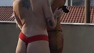 gushi and ski kissing with pierced nipples during photos turns so wild?