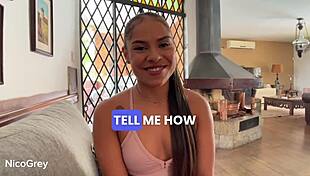 Petite Latina Teen's Extreme Sloppy Deepthroat Rimjob Cum Swallow Casting