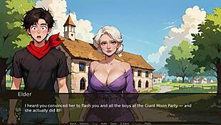 ever wonder how lesbians share a giant cock by the lake in this taboo hentai game? 😈