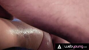 newlywed couple gets nuru massage kit gift... they oil up bubble butts for first-time monster cock riding 😍💦