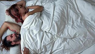 how our morning starts together in bed