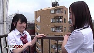 Sanae and kaede share sensual japanese threesome fantasy