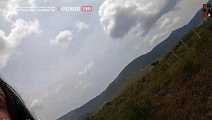 Boquete delicia bangs big cock in front of morro-ba outdoors!