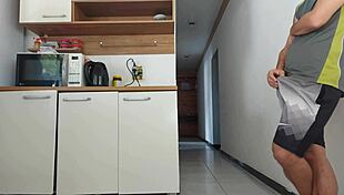 she risked it all for sneaky sex with his friend while husband showered in the kitchen almost caught