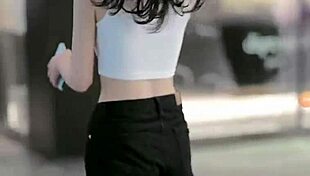 2k20 model chinese posing outdoors
