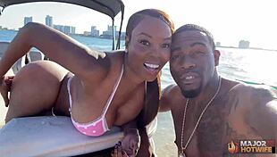 brunette yum thee boss and rome major beach session