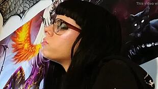 petite goth teen's asmr kisses