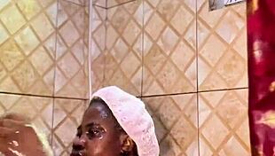 Public Ebony Creampie Drips After Golden Shower Soaks Ripped Clothes in Homemade Outdoor Fun