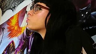 petite goth teen's asmr kisses