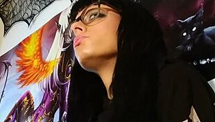 petite goth teen's asmr kisses