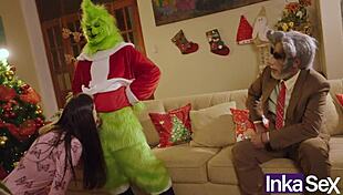 grinch and victoria camargo mess up christmas with anal