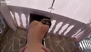 sexydea twerks and rides poolside pov