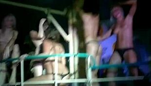 Amateur girls strip in contest fun