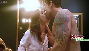caught cheating wife keeps adultery in family with small tits narrow ass and old husband cuckold