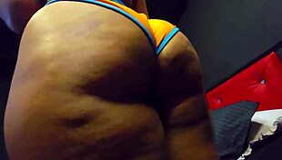 Luscious Orange Blue Bikini Try-On Teases Nilmini Sheron's Wet Pussy And Tits With Husband Dushantha