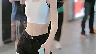 2k20 model chinese posing outdoors