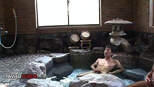 Kinky Japanese Wet Dreams Passionate Threesome With Naughty Hitomi Oki In Hot Tub