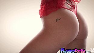 excited polish blond weronika wabia flashes natural tits and pussy for playboy