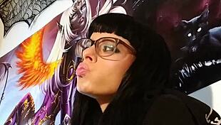 petite goth teen's asmr kisses