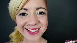 blonde cute hottie keyton sucks a cock