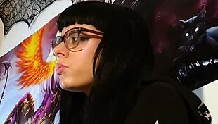 petite goth teen's asmr kisses
