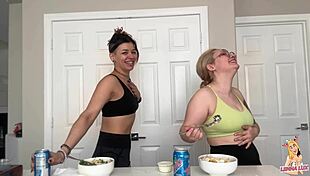Mukbang Eating And Burping With Huge Belly