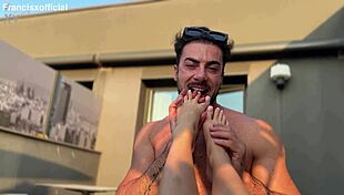 frances bentley foot worship turns into slow sex