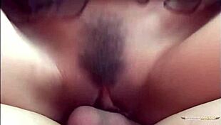 This asian hottie rides cock until creampie fills her