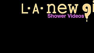 Hot teen blonde took a shower