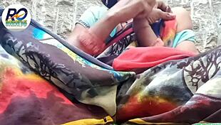 Desi village wife removes saree for fingering