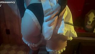 dutiful housewife returns home and sucks her husband's monster cock