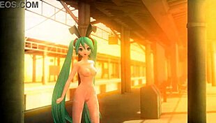 hatsune miku in full nude bunny costume
