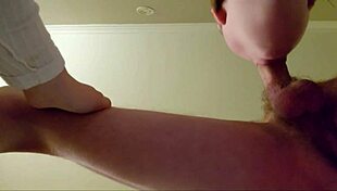 i throat his dick and let him cum in my pussy close up