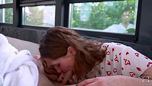 A tender blowjob in front of the windows full video