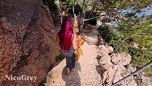 public pov redhead getting railed with natural ass