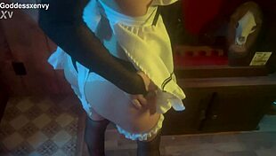 dutiful housewife returns home and sucks her husband's monster cock