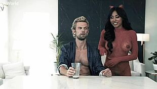 Kinky domme turns submissive in wild fuck
