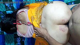Indian married woman gets tight pussy fucked in bedroom